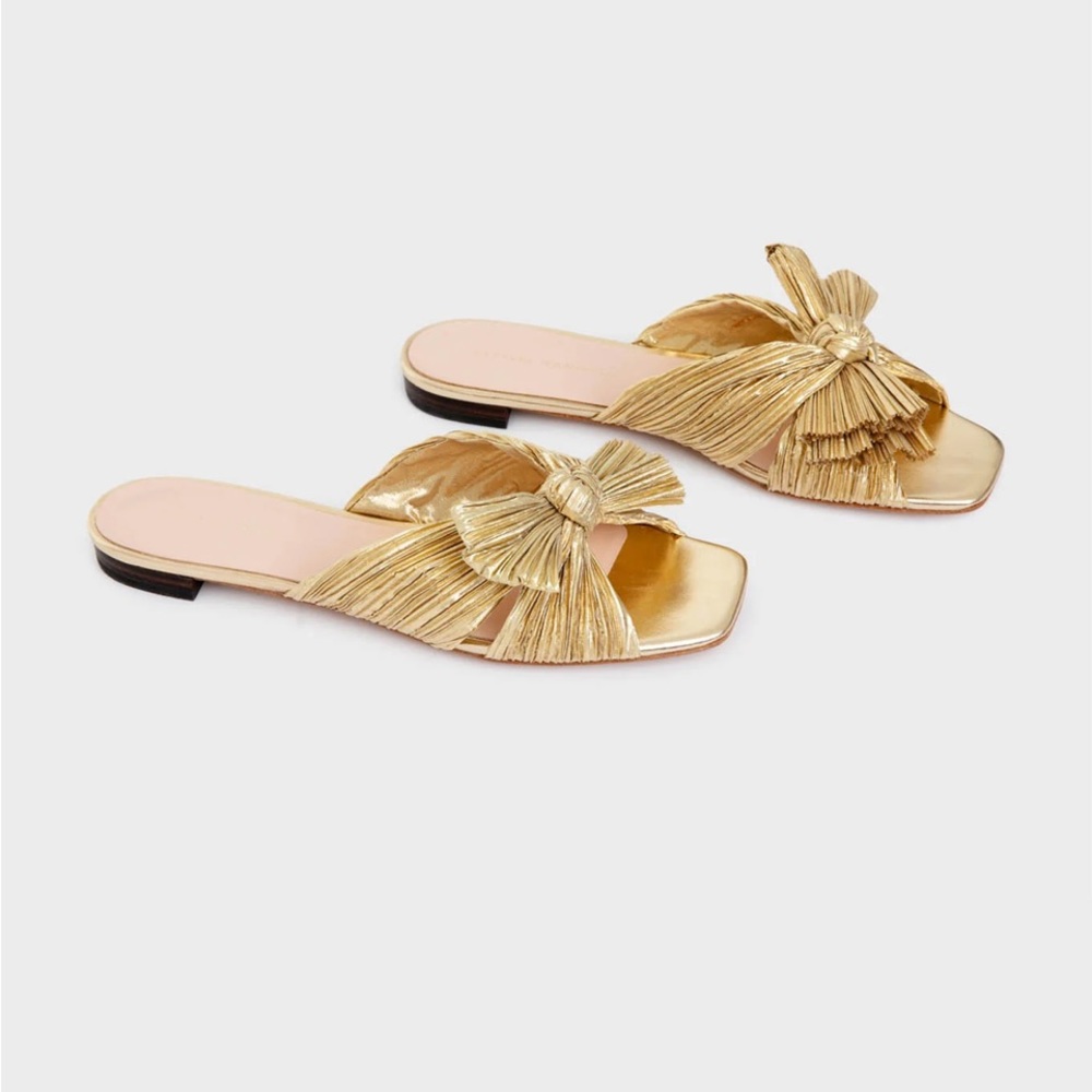 Loeffler Randall Gold Daphne Sandal